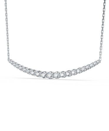 Journey 21-Diamond Crescent Necklace