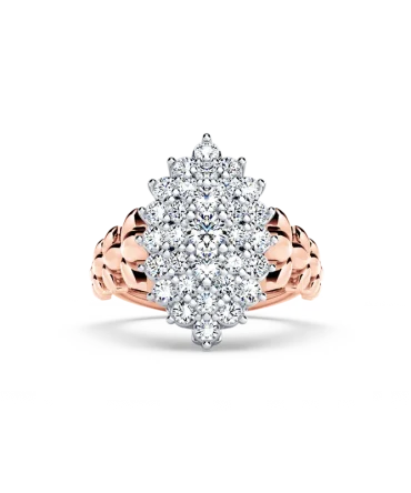 Diamond Marquise Angel Cluster Ring