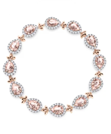Morganite Garland Bracelet