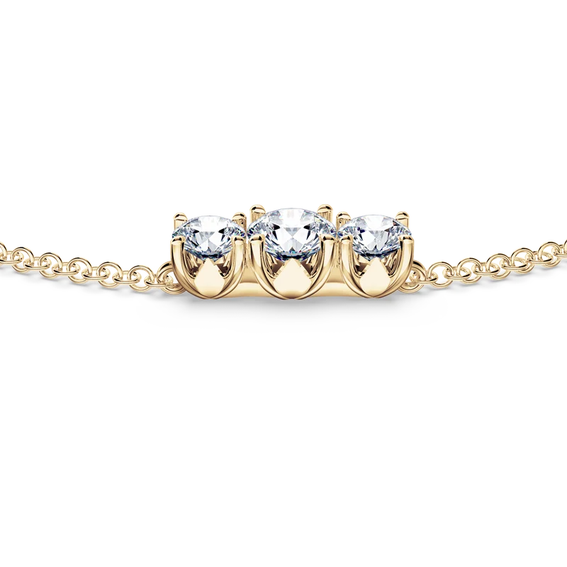 Trilogy Diamond Bracelet - Image 2