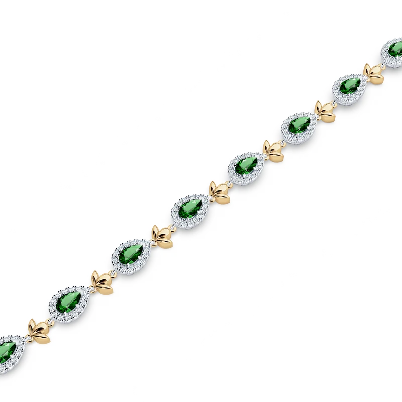 Emerald Garland Bracelet - Image 2