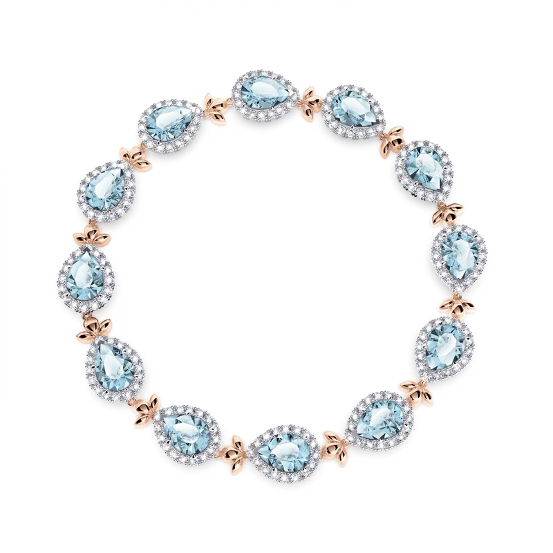 Aquamarine Garland Bracelet