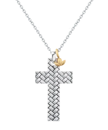 Tapestry Cross Necklace