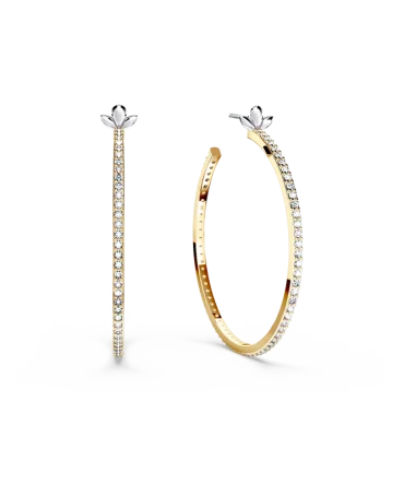 Diamond Hoop Earrings - Large