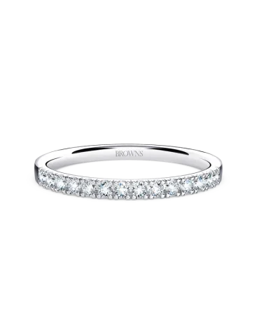 Diamond Ribbon Band Ring