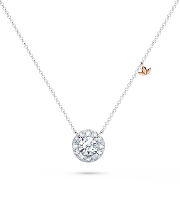 Angel Halo Diamond Necklace - Small