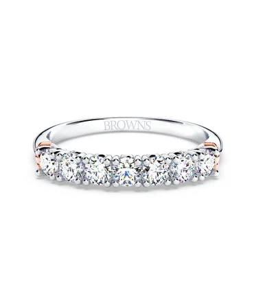 Protea 7-Stone Diamond Whispering Angel Eternity Ring