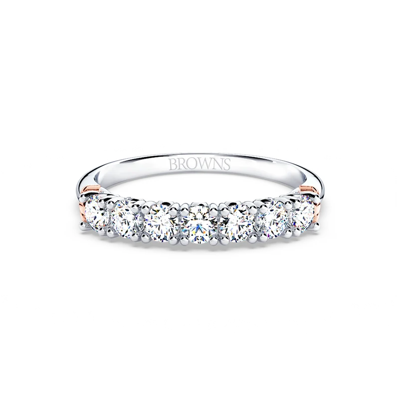 Protea 7-Stone Diamond Whispering Angel Eternity Ring