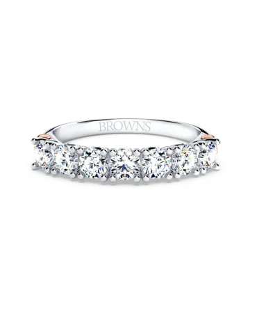 Protea 7-Stone Diamond Whispering Angel Eternity Ring
