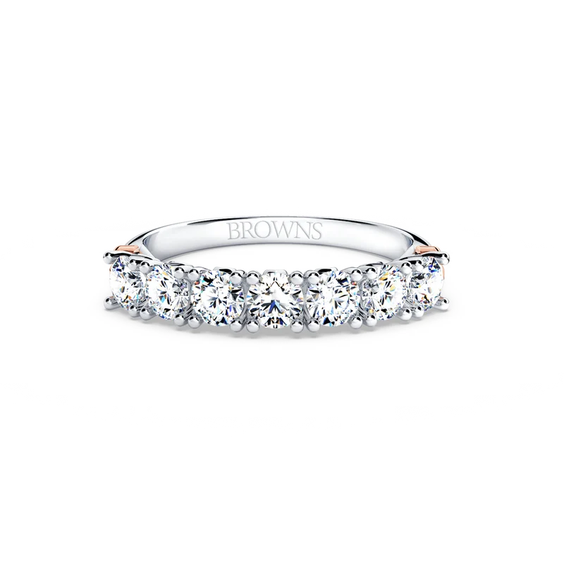Protea 7-Stone Diamond Whispering Angel Eternity Ring
