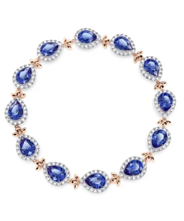 Royal Tanzanite Garland Bracelet