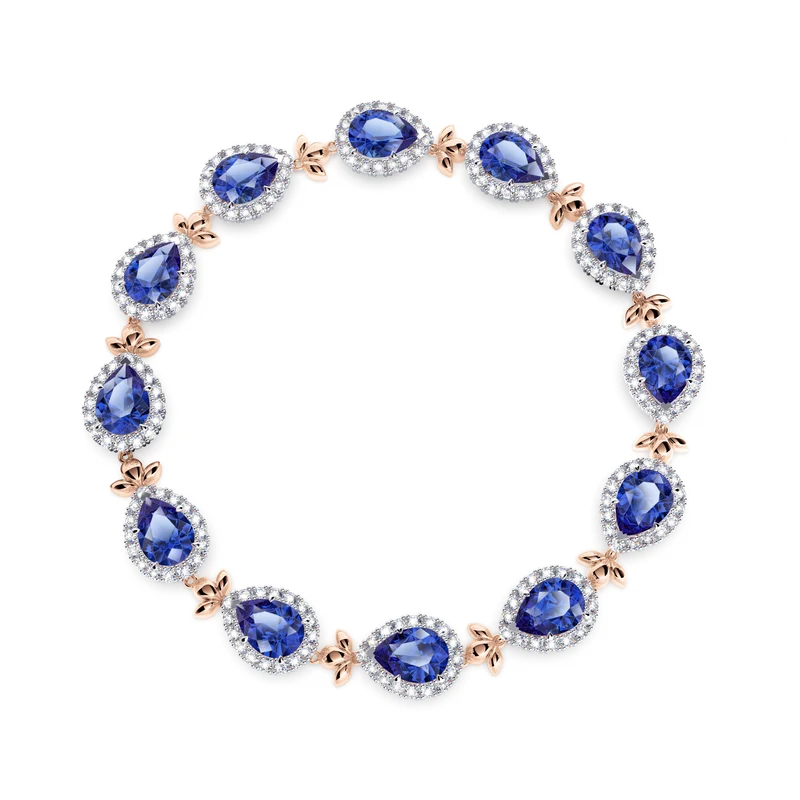 Royal Tanzanite Garland Bracelet