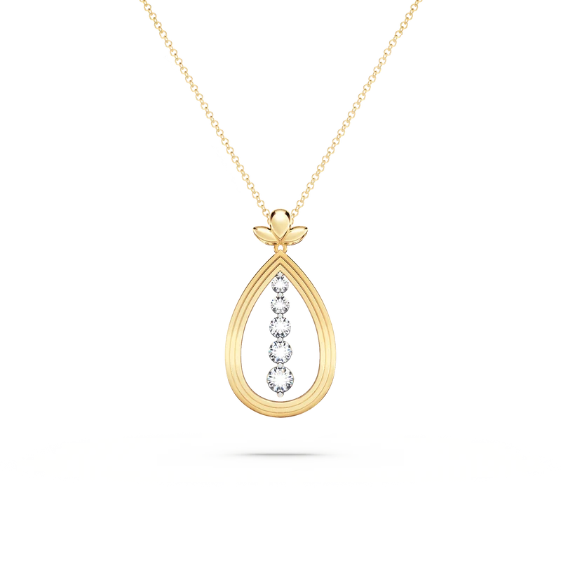 Angel Art Journey Diamond Necklace - Large