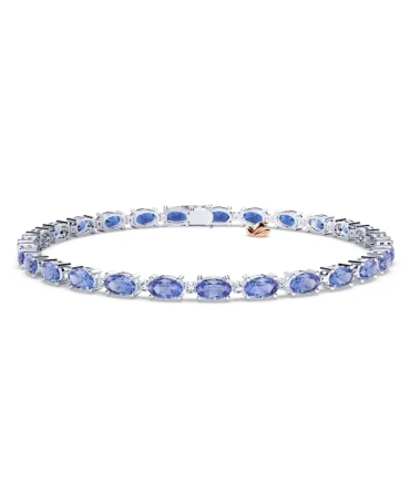 Royal Tanzanite and Diamond Bracelet - Small