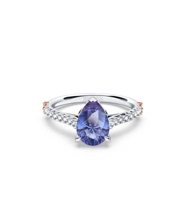 Queen of My Heart Royal Tanzanite and Diamond Ring