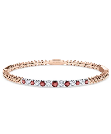Ruby and Diamond Tennis Bangle - 50