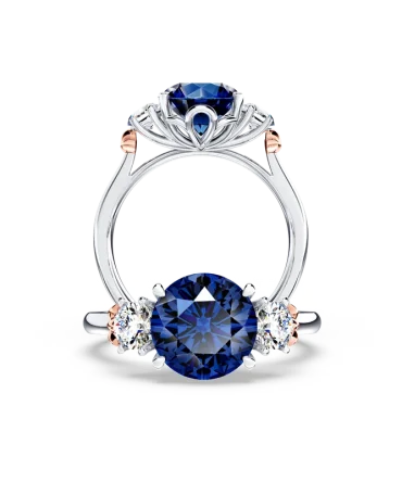 Trilogy Royal Tanzanite and Diamond Ring