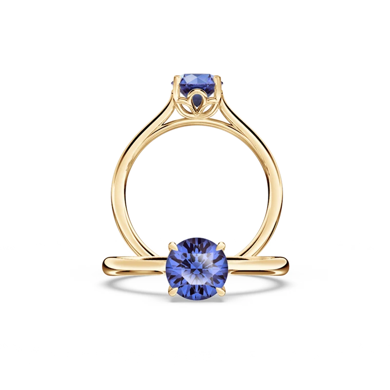 Royal Tanzanite Solitaire Ring